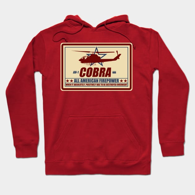 AH-1 Cobra Gunship Hoodie by TCP